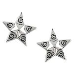 FOURSEVEN Jewellery 925 Sterling Silver Earrings | Starry Starry Night Stud Earrings for Women and Girls (Gift for Her) Valentines Day Gifts