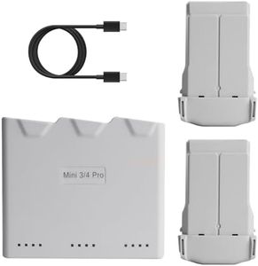 Fly More Kit Plus for DJI Mini 4 Pro/Mini 3 Series, Includes Two 3850mAh Intelligent Flight Batteries Plus and Two-Way Charging Hub, Up to 31 mins of Battery Life