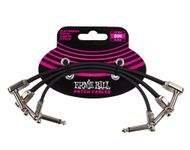Ernie Ball 6 inch Flat Ribbon Patch Cable 3-Pack