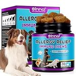 Itch Immunity Treats For Dogs, Itch Relief For Dogs, Dog Allergy Relief with Omega 3 Chews For Healthy Skin & Coat, Dogs, Supports Seasonal Itching & Hot Spots, Peking Duck Flavor Chews (30 Chews)