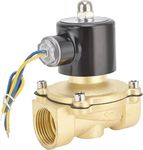 DC 12v 1" Brass Electric Solenoid Valve BSP 1" Normally Closed Water/Oil/Gas/Fuels| Brass Solenoid Valve 1"| Solenoid Valve 12v| Brass Solenoid Valve 12v 1"| Solenoid Valve 12v 1"| SOLTAIREJACO