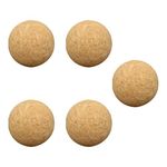 VORCOOL 5pcs Cork Balls 36mm Foosball Balls Table Football Cork Balls for Table Soccer Foosball Replacement Accessory