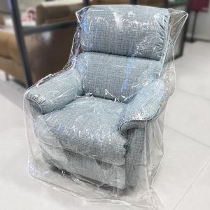 Swanna Plastic Recliner Furniture Cover – Clear Moving Bag for Couch, Heavy Duty Waterproof Cover Pets | Cat Scratching Protector,Plastic Chair Cover 42" BH x 25" AH x 36”W x 40”D (Armchair-1 Pack)