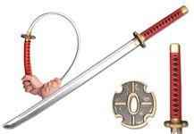 39 Inch Samurai Foam Sword with Plastic Scabbard Cosplay (Red Black)