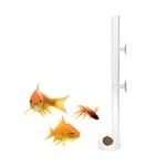 Shrimp Feeding Tube Fish Acrylic Transparent Durable Aquarium Fish Crystal Shrimp Feeder Fish Tank Feeding Tube(40cm)