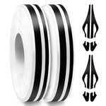 Spurtar Vinyl Car Pinstriping Tape, 2 Rolls x 33Ft, DIY for Vehicles Motorcycles Bicycles Doors Musical Instruments, Black