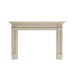 Modern Ember Lenwood Traditional Wood Fireplace Mantel Surround Kit, Unfinished with 56 Inch Opening | Classic Design with Tiered Picture Frame Molding; Includes Wooden Mantel Surround & Shelf