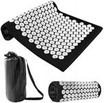 Acupressure Full Body Relaxation Massage Mat for Back Muscle Purple / Black