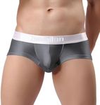 YINYOUYU Mens Silk Underwear Bulge 