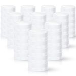 50 Pcs Plastic Bottle Caps 38 mm for Empty Juice Bottles, Tamper Seal Lids Container Lids Bottle Caps for Crafts DIY, 4, 8,12, 16, and 32 oz Container (White,50 Pieces)