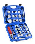 Orion Motor Tech 35 Piece Disc Brake Caliper Tool Kit, Heavy Duty Brake Caliper Compression Tool Kit for Brake Pad Replacement, Brake Piston Caliper Compressor Tool with 24 Adapters Fits Most Vehicles