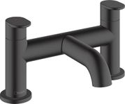 hansgrohe Vernis Blend 2-hole rim mounted bath mixer, matt black, 71442670