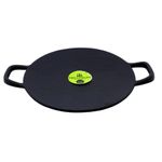 TRILONIUM Triple Seasoned Cast Iron Concave Roti - Dosa Tawa 28 cms, Weighs 2.5 kgs