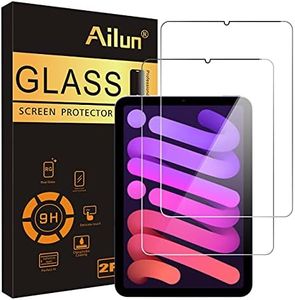 Ailun Screen Protector for iPad Mini [8.3 Inch] [Mini 7 A17 Pro 7th Gen 2024 & Mini 6th Gen 2021 Release] Tempered Glass 2.5D Edge,iPad Mini 7 & 6,Case Friendly [2 Pack]