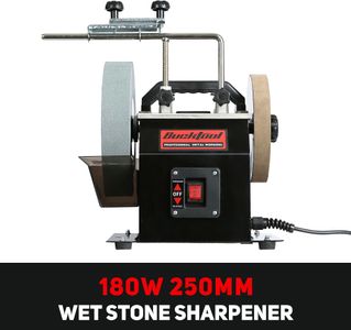 BUCKTOOL 250mm Wet Bench Grinder – Water-Cooled Sharpening Tool