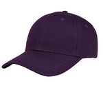 FREEBIRD99 Unisex Cotton Adjustable Baseball Cap Plain Hat (Purple)