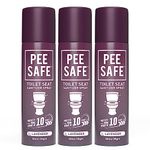 Pee Safe Toilet Seat Sanitizer Spray (50ml - Pack Of 3) - Lavender | Reduces The Risk Of UTI & Other Infections | Protects From 99.9% Germs & Travel Friendly | Anti Odour, Deodorizer