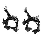 Road Bike Brake, 1 Pair Aluminium Alloy Road Bike V Shape Mechanical Dual-Pivot Brake Set Repair Parts Accessory