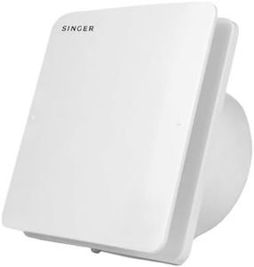 SINGER Venti X 150mm Energy Efficient Exhaust fan for Kitchen, Bathroom | Noiseless ventilation, Sleek Design Easy to Clean | High Speed, Powerful Motor, 100% Copper, 3 Yrs Warranty【White】