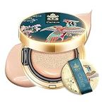 CATKIN X SUMMER PALACE Foundation for Mature Skin, Full Coverage Foundation with Lightweight and Breathable Formula, Refillable Cushion Foundation 13g*2（C01）