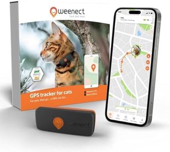 Weenect Cat XS - New GPS Tracker for Cats | Real-time Mini GPS Tracker for Cats | Smallest Model on The Market | Collar Included | Subscription Required