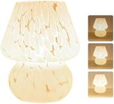 Clora Mushroom Lamp Glass Table Bed