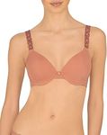 Natori Women's Pure Luxe Custom Coverage Contour, Frose/Red Clay, 30C