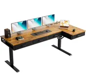 OffiGo 63 Inch L Shaped Electric St