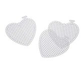 Darice Heart Plastic Canvas Shape, 3-Inch, Clear - 10/Pack - 2 Packs