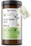 Vis Plantis Foot Soak for Hard Skin and Calluses with Green Tea, Urea and Calendula - 560g Regenerating Foot Spa Soak Salt for Sore Muscle, Tired & Heavy Legs - Rough Feet Moisturiser and Deodorizer