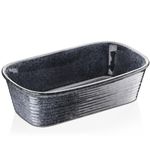 vancasso Bread Pan Non-Stick Loaf Tin 3Lb, Series Presti Bake Pan, Stoneware Baking Moulds Bread Baker, PFOA- and PTFE-Free.Grey (25.7x14.8x7.5cm)