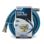 Camco 10ft Premium Drinking Water Hose - Lead and BPA Free, Anti-Kink Design, 20% Thicker Than Standard Hoses 5/8"Inside Diameter (22823) , Blue