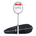Li-Ning Wind Lite 700 Carbon Fiber Strung Badminton Racket with Full Cover (Navy/Red)