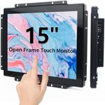 Senisway 15 Inch Open Frame Touch Monitor Surface is IP65 Waterproof 1280 x 800 to 60Hz TFT LCD IK08 10 Finger Capacitive Touch Industrial Open Frame Monitor