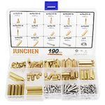 190pcs Brass Hex Standoff Male Female M4 Assortment Kit