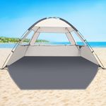 COMMOUDS Beach Tent Sun Shade for 3