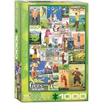 Eurographics 6000-0933 Golf Around the World Puzzle, Various, 48 x 68 cm