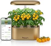 Nouri Hydroponics Growing System, 5 pod APP Smart Indoor Herb Garden Kit with LED Grow Lights, Hydroponic Herb Garden Indoor for Plant Lovers, Gardeners, Kitchen, Basil Seeds Included