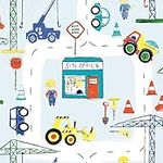 YöL Kids Builder Wallpaper Trucks Diggers Crane Cars Road Works Children's Bedroom from