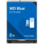 WD Blue 2TB Mobile Hard Drive - 5400 RPM Class, SATA 6 Gb/s, 128 MB Cache, 2.5" - WD20SPZX