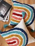 Kravika® Cushion Covers, 16"X16" Inch(40X40 cm), Multipurpose Throw Pillow for Sofa/Couch (5 Colors of Rainbow, 2)