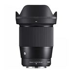 Sigma 16mm f/1.4 DC DN Contemporary Lens for FUJIFILM X Mount Mirrorless Cameras(APS-C Format) (Black)