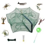 ZffXH 1 Pcs Fish Trap Minnow Trap Fishing Bait Trap Foldable Crab Crayfish Fish Minnow Crawdad Shrimp Net Cast Portable