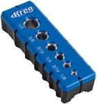 Kreg Portable Drilling Guide - 6 Hardened Drill Guides for Carpentry - Craftsman Tool Accessory - Holiday Home Improvement Gifts for Him