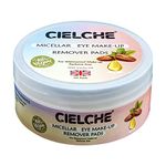 Cielche Micellar Eye Make-Up Remover Pads With Jojoba Oil 50 Pads For Waterproof & Longwear Make-Up