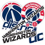 Washington Wizards NBA Officially Licensed Sticker Vinyl Decal Laptop Water Bottle Car Scrapbook (Type 2 Sheet)