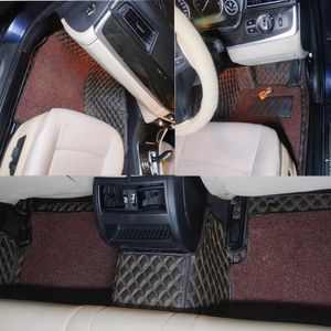 CAPDELL Ultra Premium 7D Car Floor Mat Compatible with Honda Civic(2016-18)||Luxury Leather Double Layered Mat||Set of 3pcs||Waterproof and Washable||Colour:-Coffee with Golden(Coffee Grass)