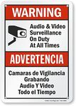 SmartSign "Warning - Audio & Video 