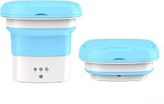 Grofler Washing-Machine-Portable-Mini-Foldable-Washer-and-Spin-Dryer-Small-Foldable-Bucket-Washer-for-Camping-RV-Travel-Small-Spaces-Lightweight-and-Easy-to-Carry