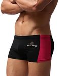 Brave Person Men's Boxers Fashion Smooth Swim Trunks Swimwear Gym Shorts bj1005 (M, Black)